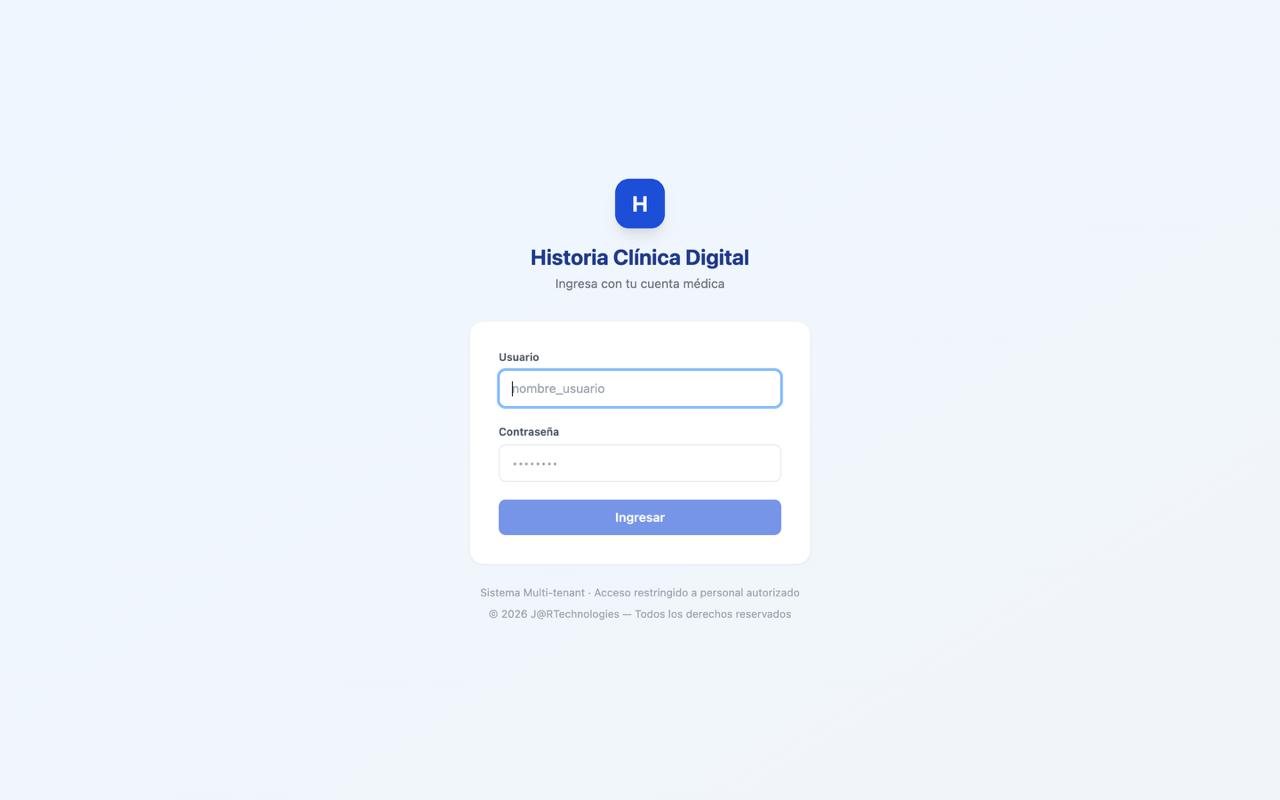 HCAI — Pantalla de acceso seguro para personal médico