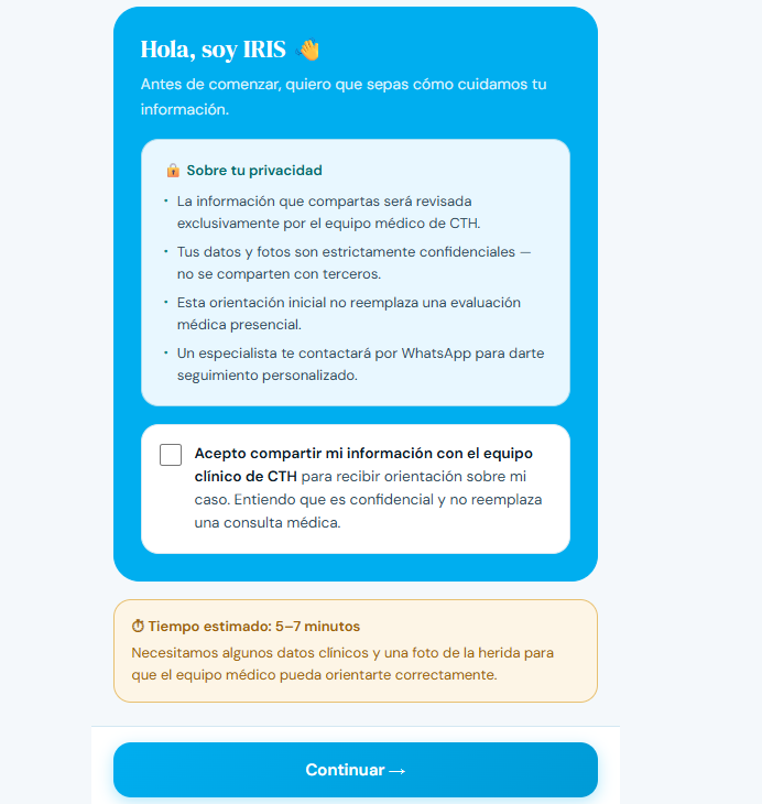 IRIS — Registro de pacientes